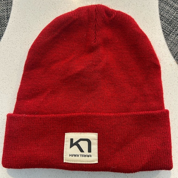 Kari Traa Rothe Beanie Ski Hat | Classic Red - Picture 2 of 3